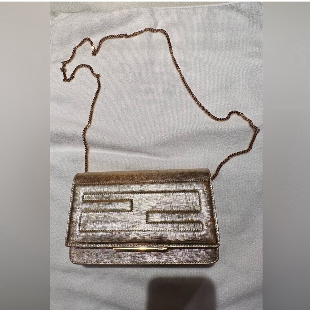 Fendi Beige Leather Clutch - Picture 2 of 6